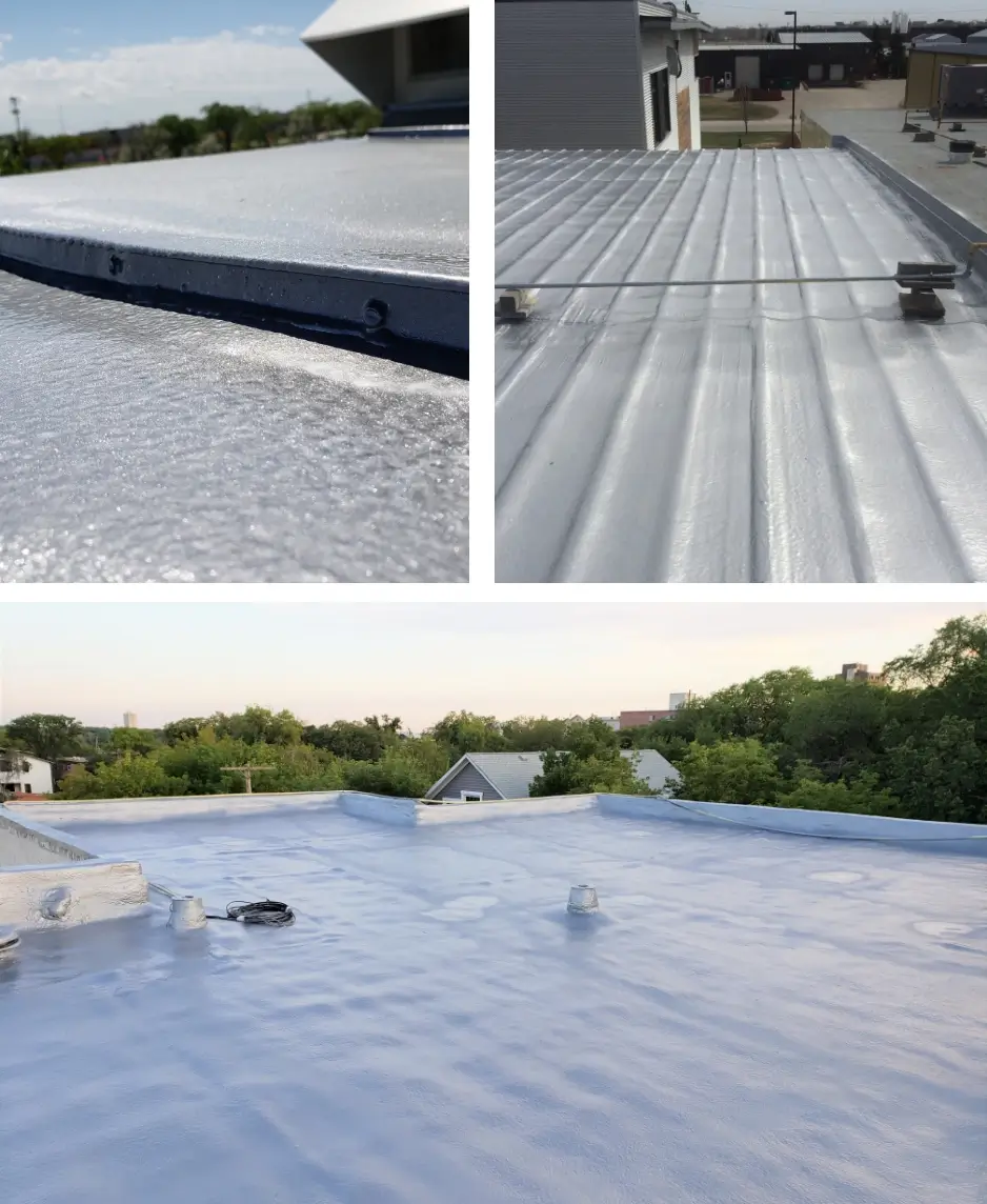 grouped photo of 3 roof projects